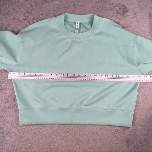 Lululemon Perfectly Oversized Cropped Crew Sweatshirt 6 Softstreme Wild Mint - Picture 4 of 11